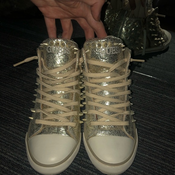 guess metallic shoes